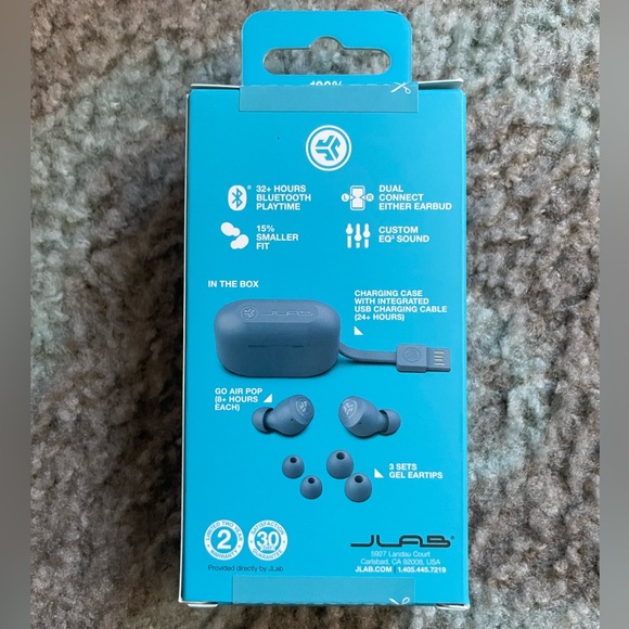 JLab Go Air Pop Wireless Bluetooth Earbuds - Picture 5 of 5